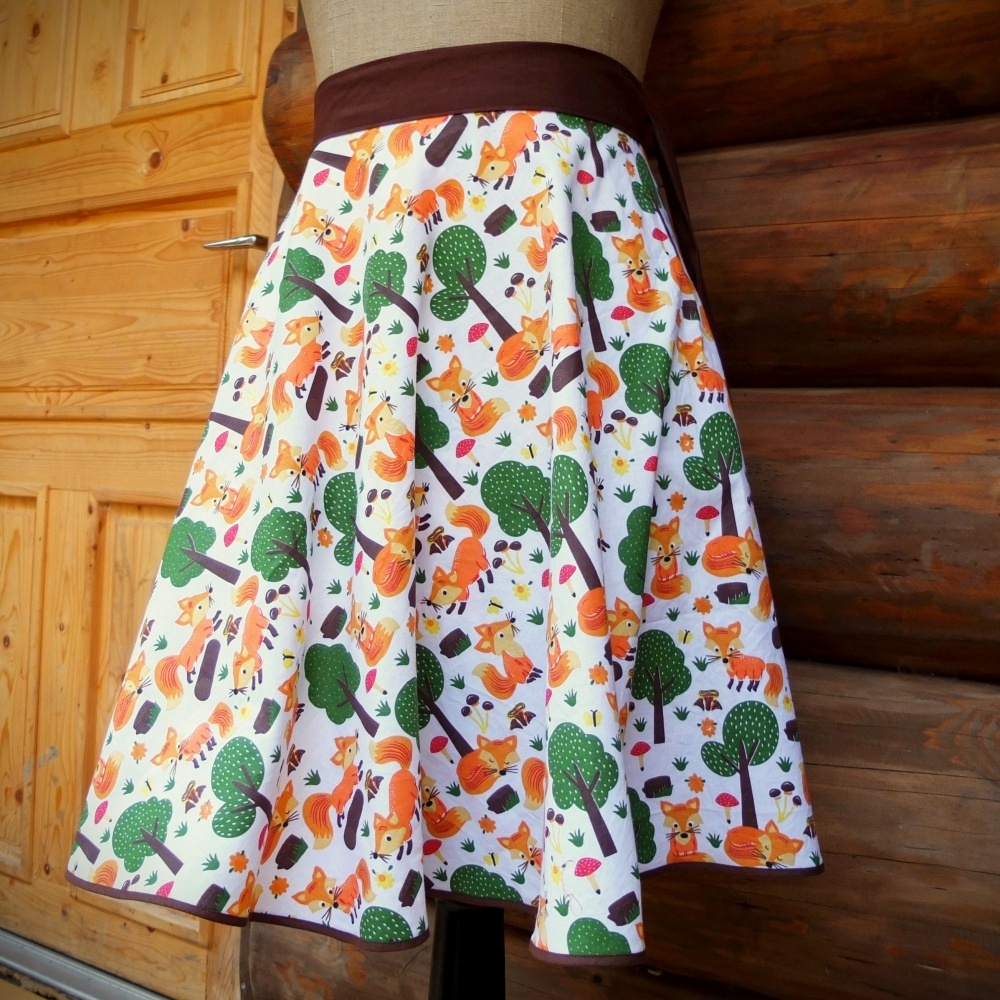 Zavinovací sukně LIŠČÍ